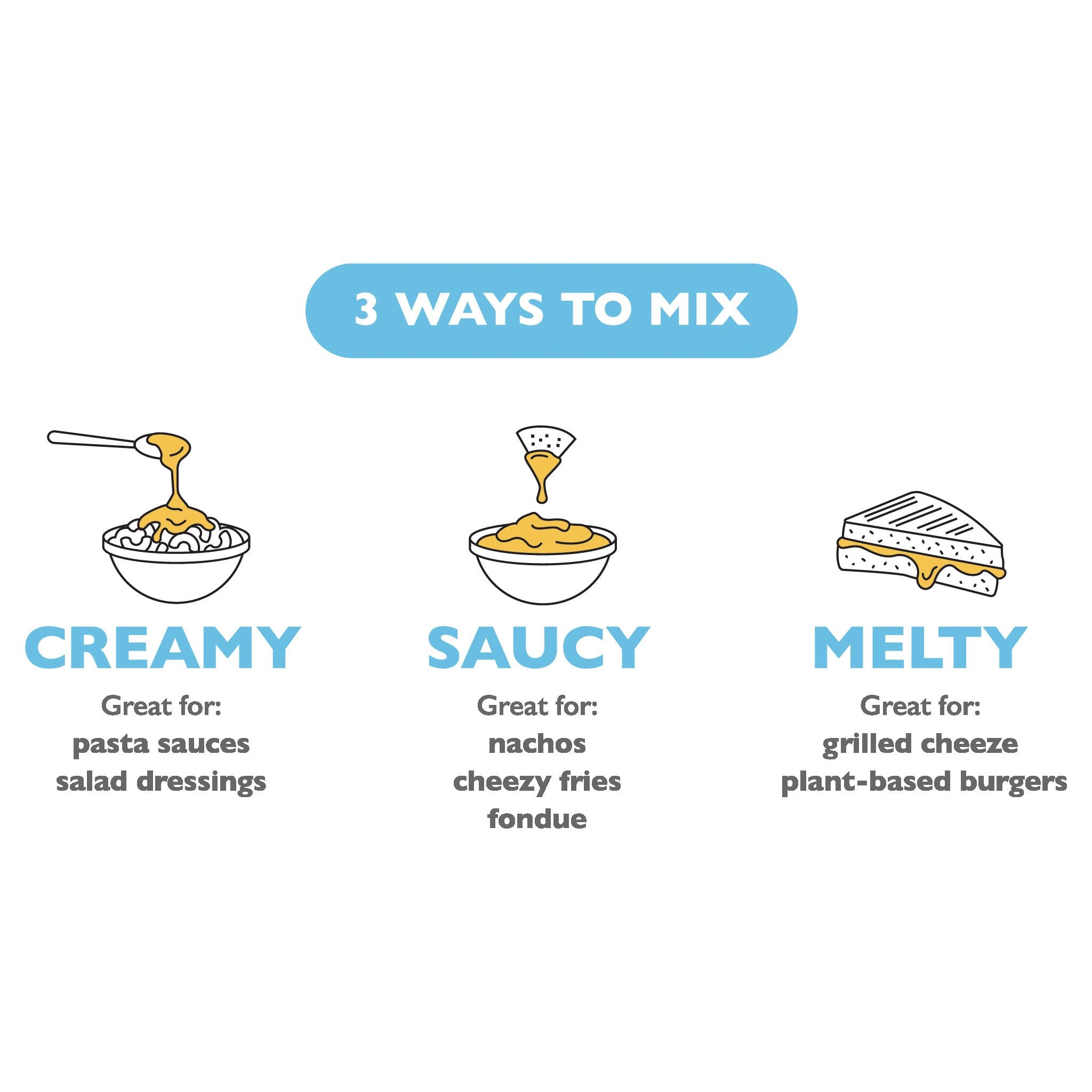 Mix the sauce your way to create a variety of receipes